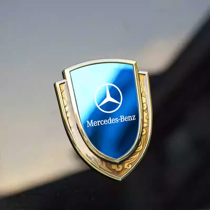 Mercedes-Benz 3D Metal Mirror Car Badge Sticker For A-Class/C-Class/E-Class/GLC/GLB/GLA - Image 3