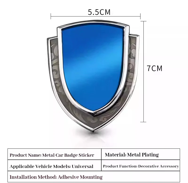 Mercedes-Benz 3D Metal Mirror Car Badge Sticker For A-Class/C-Class/E-Class/GLC/GLB/GLA - Image 5