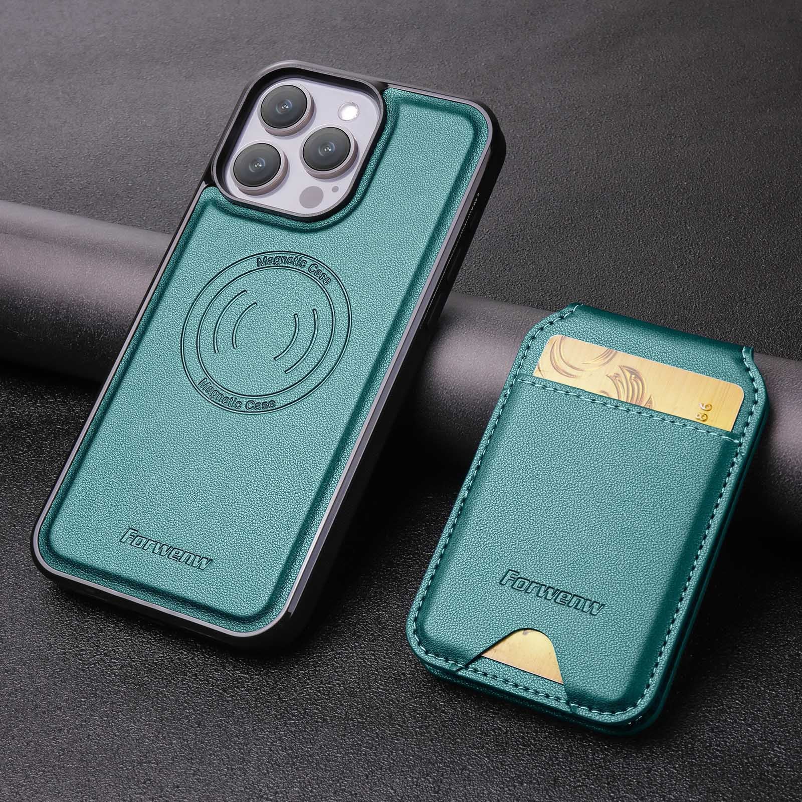 [2 in 1 Detachable][Magsafe Compatible] Apple iPhone 12/Mini/Pro/Pro Max Forwenw Leather Shockproof Card Holder Wallet Series Case - Image 10