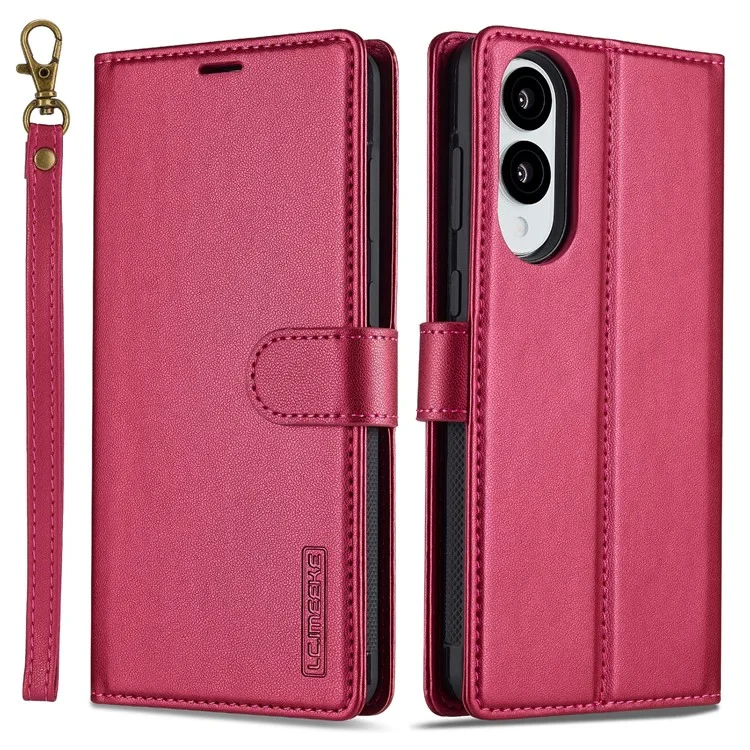 [2-in-1 Detachable][With Card Slot] Samsung Galaxy S25/Ultra/Plus/Edge - Magnetic Detachable Flip Leather Essentials Series Case With Lanyard - Image 2
