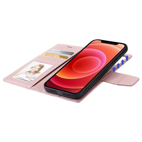 [2 in 1 Magnetic Detachable] Apple iPhone 13/Mini/Pro/Max Hanman Flip Wallet Leather Case - Image 5