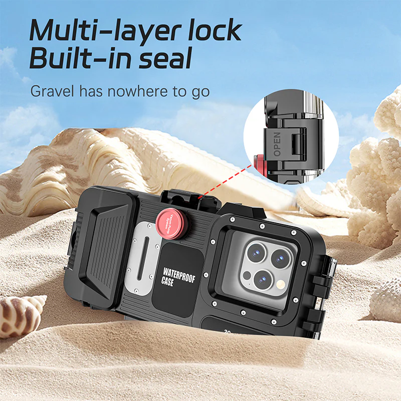 [Upgade Version Bluetooth Version][Diving IPX8 30M/98FT Waterproof] Universal OPPO Find X8 Pro - Redpepper Underwater Protective Lanyard Mobile Phone Case - Image 12