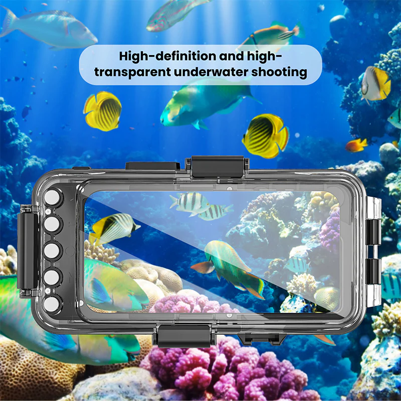 [Upgade Version Bluetooth Version][Diving IPX8 30M/98FT Waterproof] Universal OPPO Find X8 Pro - Redpepper Underwater Protective Lanyard Mobile Phone Case - Image 8