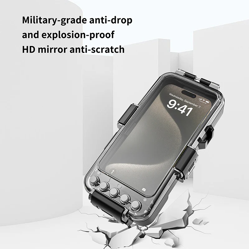 [Upgade Version Bluetooth Version][Diving IPX8 30M/98FT Waterproof] Universal OPPO Find X8 Pro - Redpepper Underwater Protective Lanyard Mobile Phone Case - Image 9