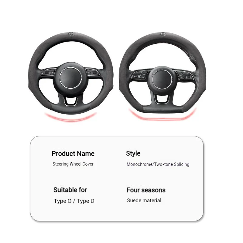 [38 CM] Toyota Suede Car Steering Wheel Covers With Logo For Corolla Cross, Levin, Camry 
RAV4, Frontlander - Image 16