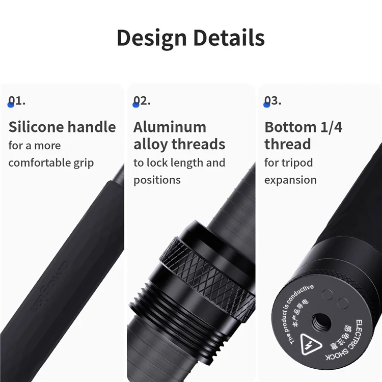 [3M Super Long] AMAGISN 3m Carbon Fiber Selfie Stick Sports Camera Extension Pole for Insta360 / DJI / GoPro - Image 12
