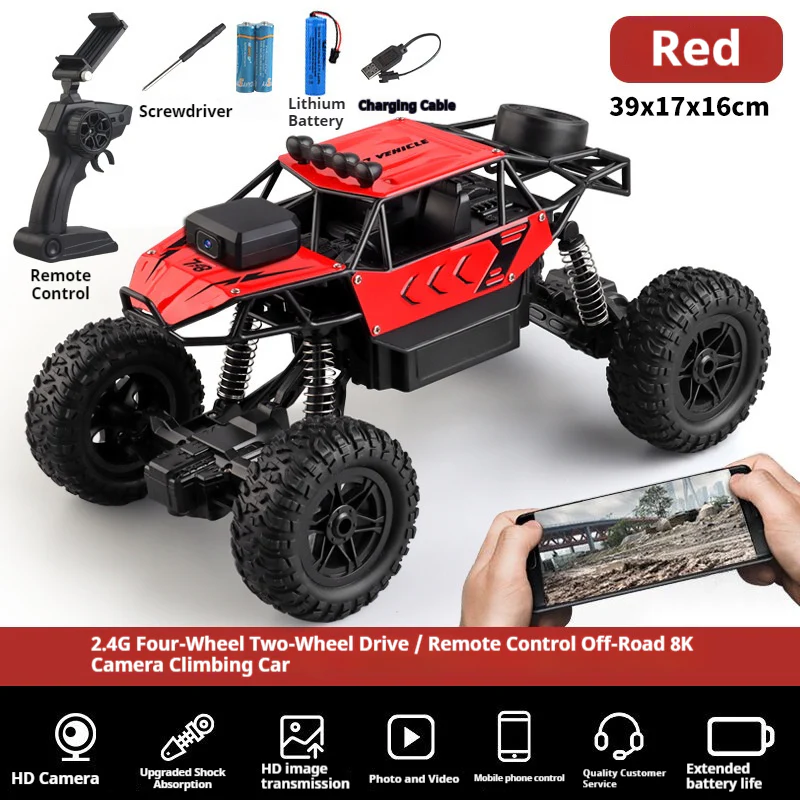 4/6WD Electric Off-Road RC Car with HD Camera – The Ultimate Adventure Gift for Kids - Image 16