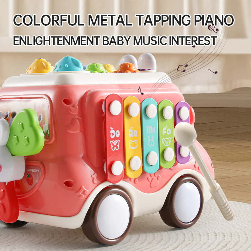 6-In-1 Educational Multifunctional Musical Activity & Learners Baby Car Toy for Birthday Gift - Image 3