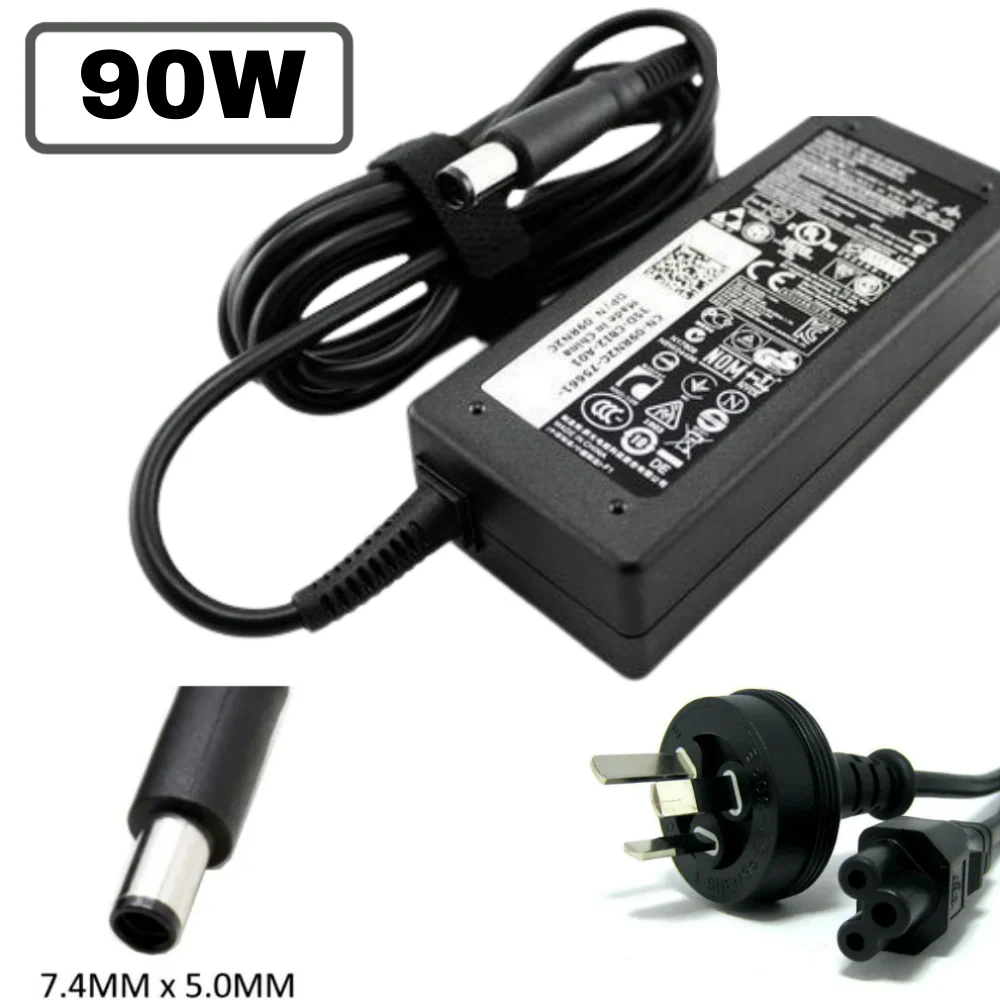 [90W/19.5V-4.62A][7.4*5.0] Dell Latitude Laptop Barrel AC Power Adapter Laptop Wall Charger (AU Plug)