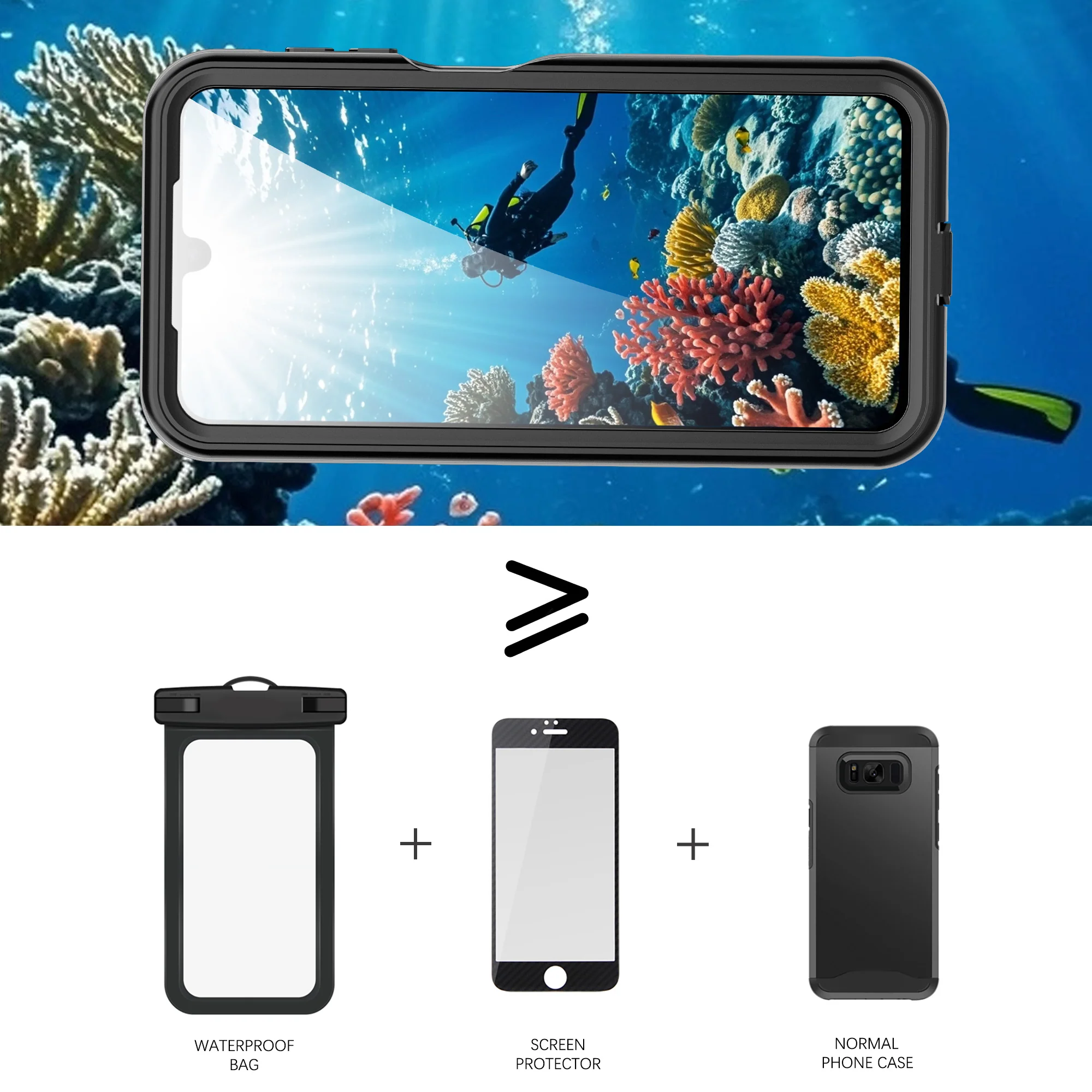 [A Series] Samsung Galaxy A17 4G / 5G  Redpepper IP68 Waterproof Heavy Duty Tough Armor Case - Image 4