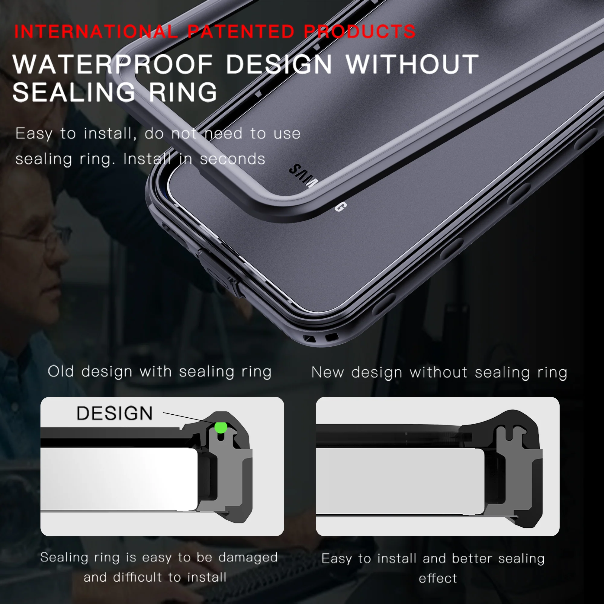 [A Series] Samsung Galaxy A36 (SM-A366) Redpepper IP68 Waterproof Heavy Duty Tough Armor Case - Image 9
