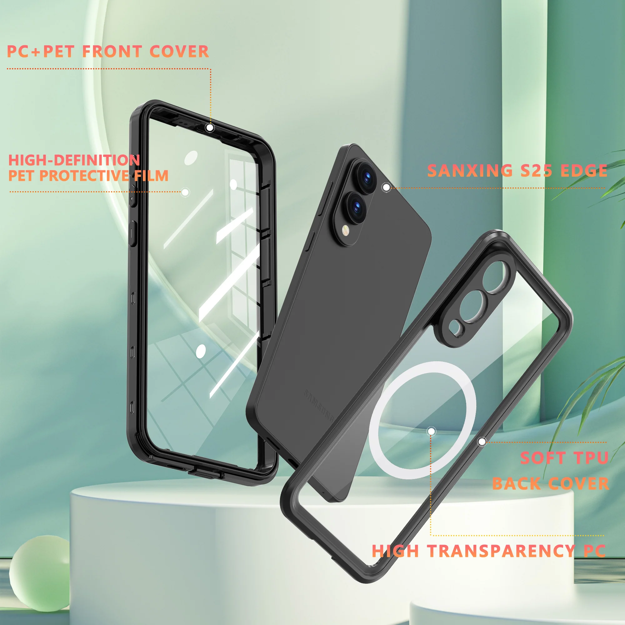 [A Series] Samsung Galaxy S25 Edge Redpepper IP68 Waterproof Heavy Duty Tough Armor Case - Image 2