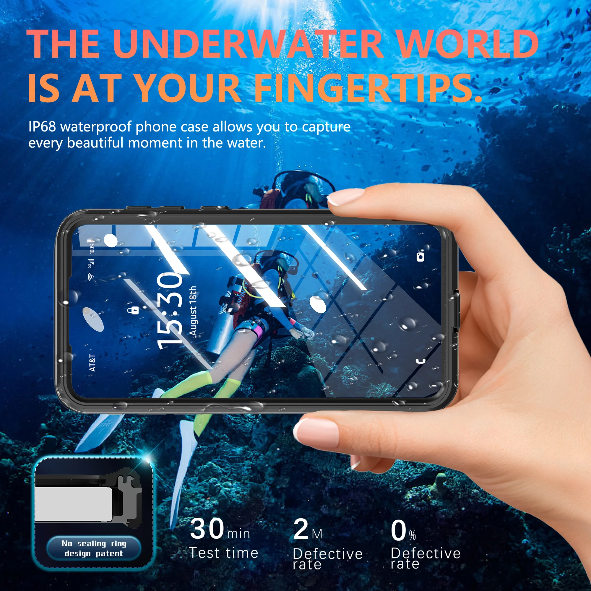 [A Series] Samsung Galaxy S25 Edge Redpepper IP68 Waterproof Heavy Duty Tough Armor Case - Image 6