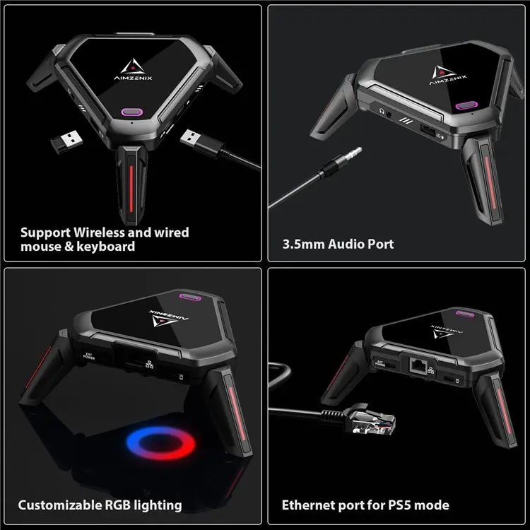 Aimzenix XBox Switch PS5 Keyboard Mouse Adapter Converter - Image 3
