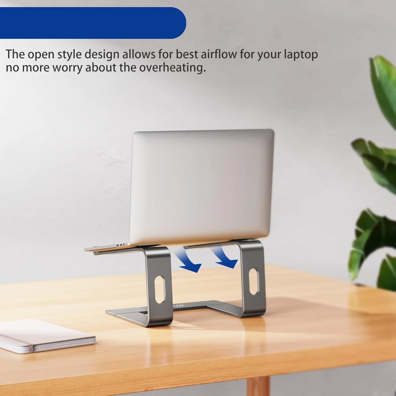 Aluminum Laptop Stand, Ergonomic Detachable Computer Stand, Riser Holder Notebook Stand Compatible with Macbook, Pro, Dell, HP, Lenovo More 10-15.6" Laptops - Image 10