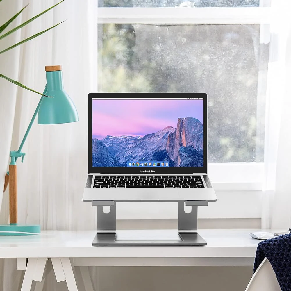 Aluminum Laptop Stand, Ergonomic Detachable Computer Stand, Riser Holder Notebook Stand Compatible with Macbook, Pro, Dell, HP, Lenovo More 10-15.6" Laptops - Image 8