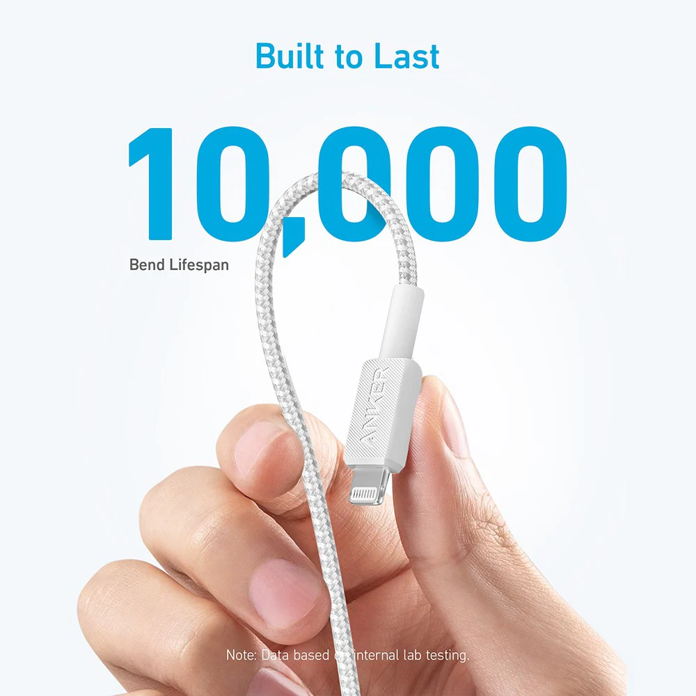 Anker 322 USB-C to Lightning Cable (3ft Braided) - Image 4