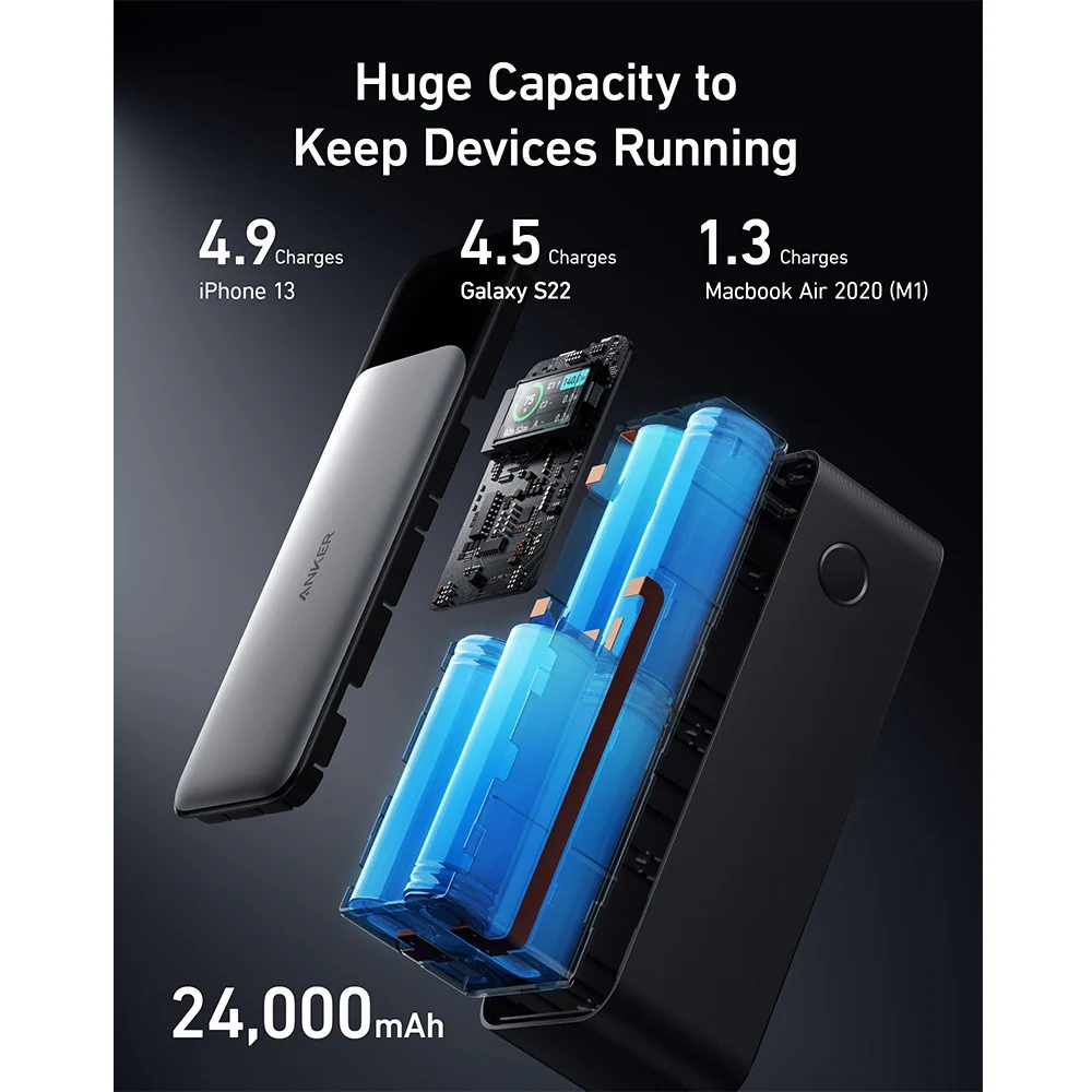 Anker 737 24,000mAh Power Bank Gen 2 (A1289011) - Image 5