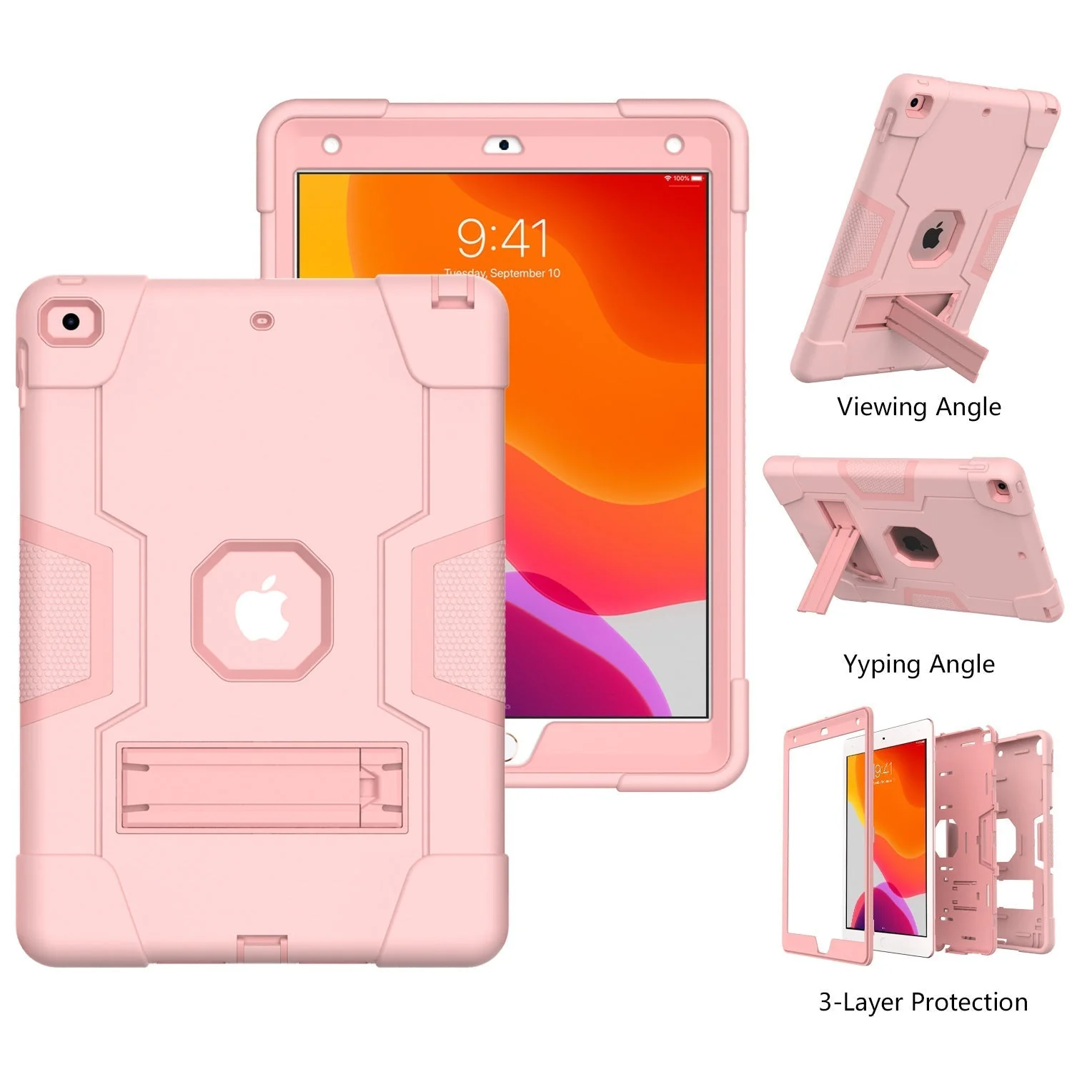 Apple iPad 10.9/11'' 10/11th Gen (2022/2025) Defender Heavy Duty Drop Proof Rugged Protective Stand Case - Image 10