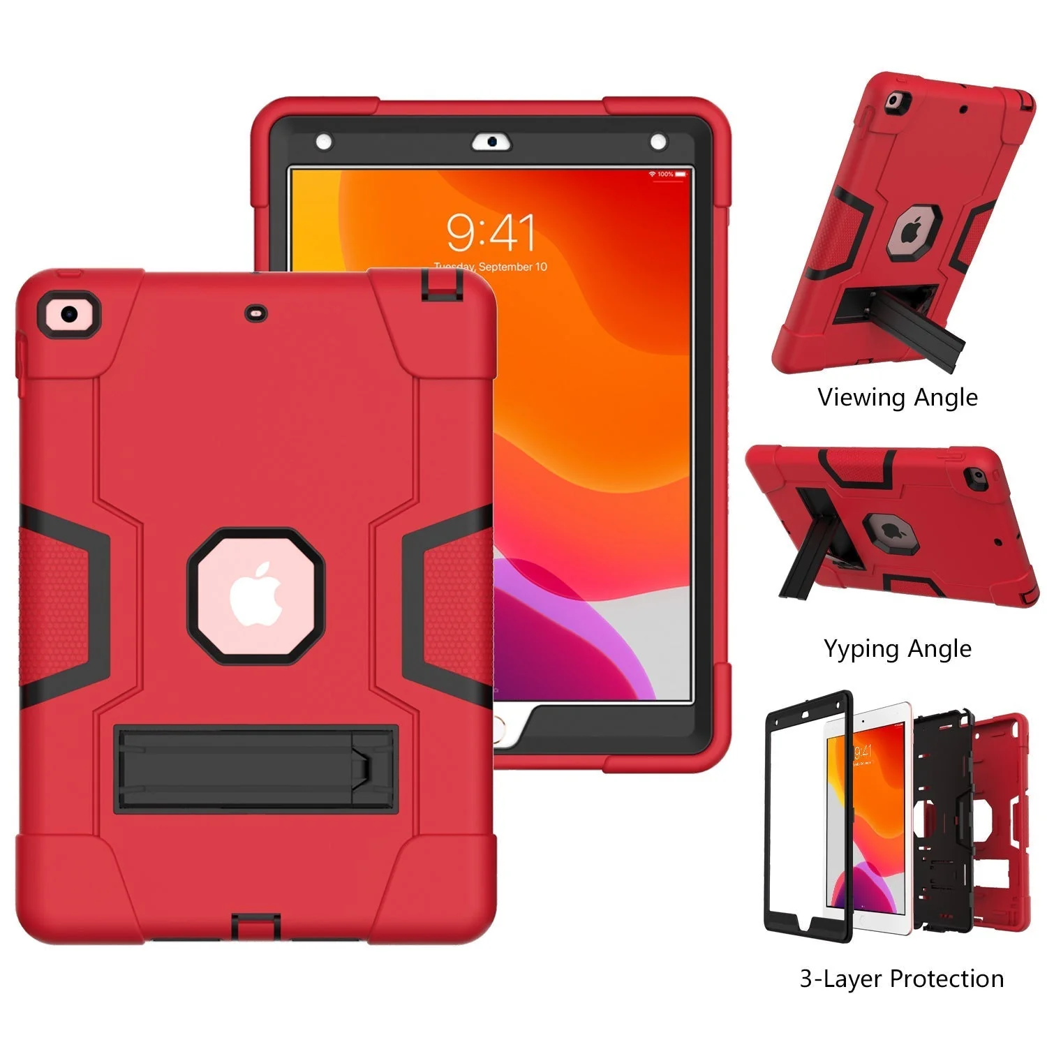 Apple iPad 10.9/11'' 10/11th Gen (2022/2025) Defender Heavy Duty Drop Proof Rugged Protective Stand Case - Image 11