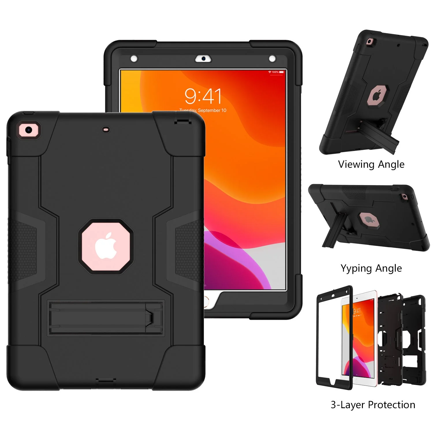 Apple iPad 10.9/11'' 10/11th Gen (2022/2025) Defender Heavy Duty Drop Proof Rugged Protective Stand Case - Image 12