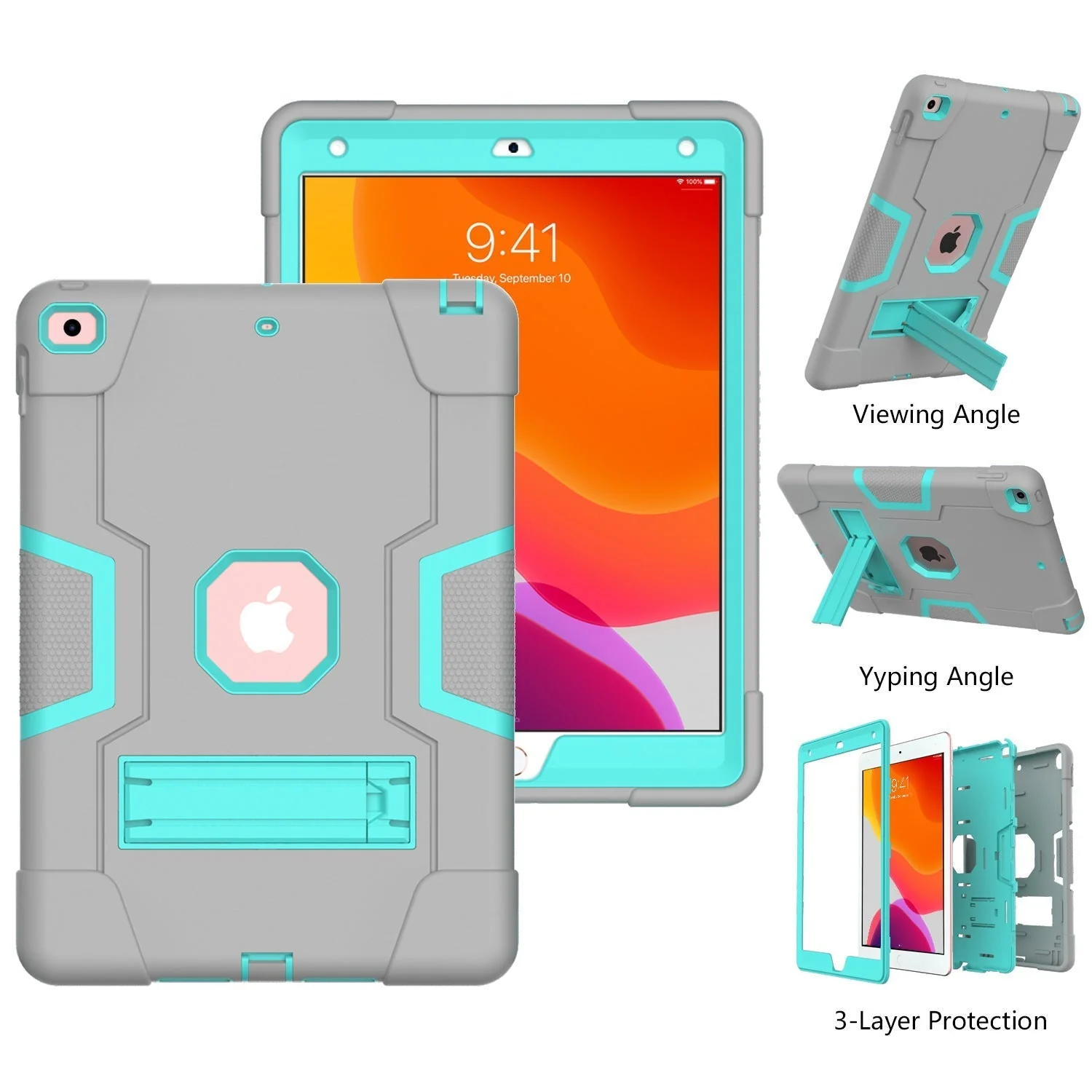 Apple iPad 10.9/11'' 10/11th Gen (2022/2025) Defender Heavy Duty Drop Proof Rugged Protective Stand Case - Image 8