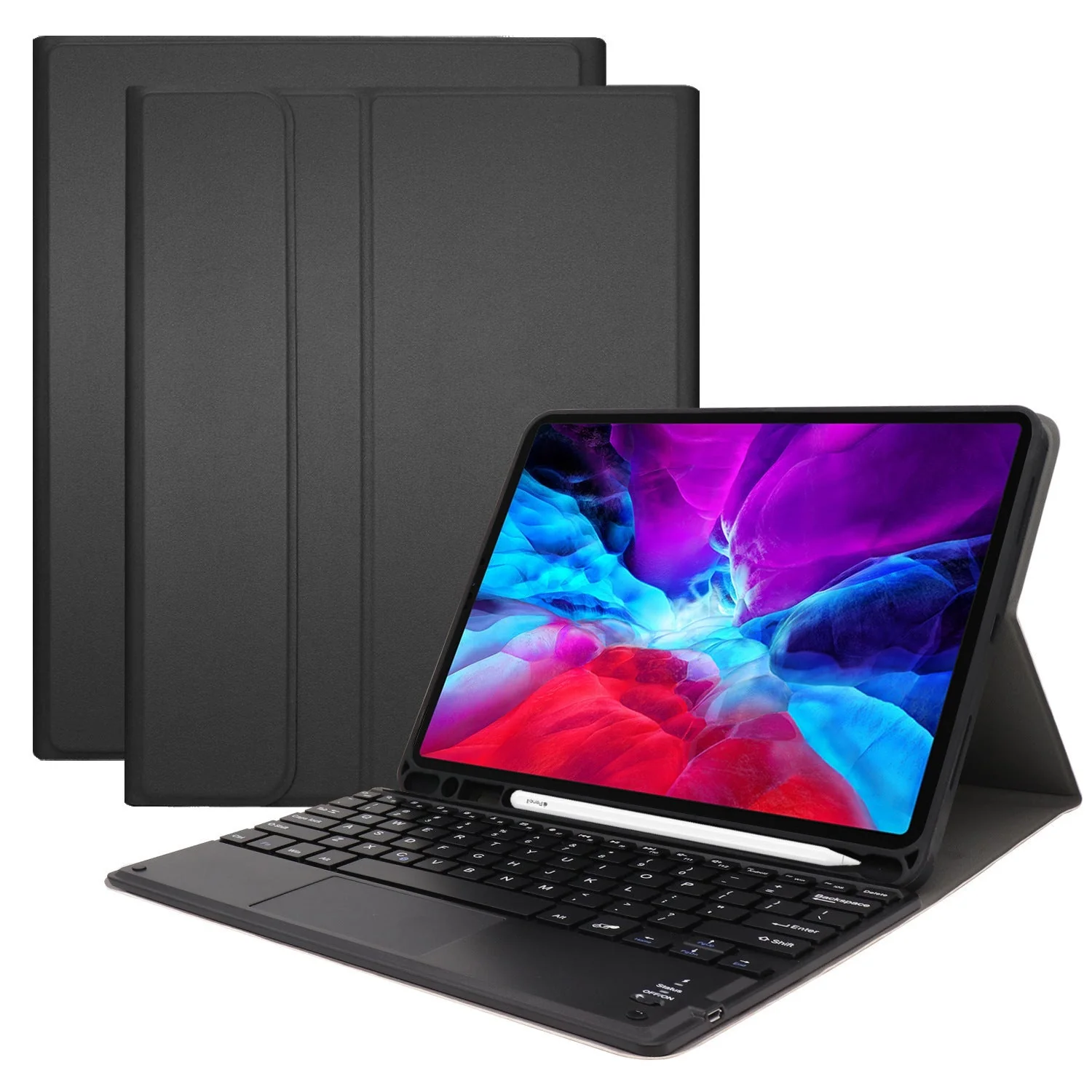 Apple iPad 10.9/11'' 10/11th Gen (2022/2025) Smart Wireless Trackpad Keyboard Flip Case