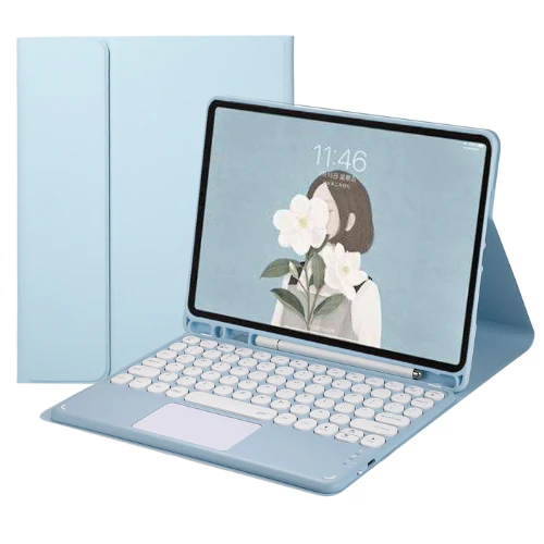 Apple iPad 10.9/11'' 10/11th Gen (2022/2025) Smart Wireless Trackpad Keyboard Flip Case - Image 3