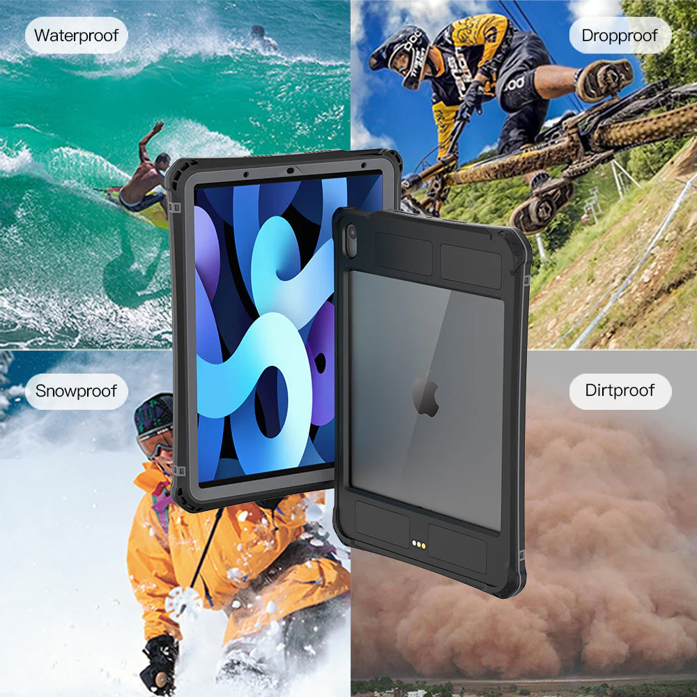 Apple iPad Air 11-inch M2/M3/M4 (2024/2025/2026) Shellbox A Series Waterproof Heavy Duty Lifeproof Style Case - Image 9