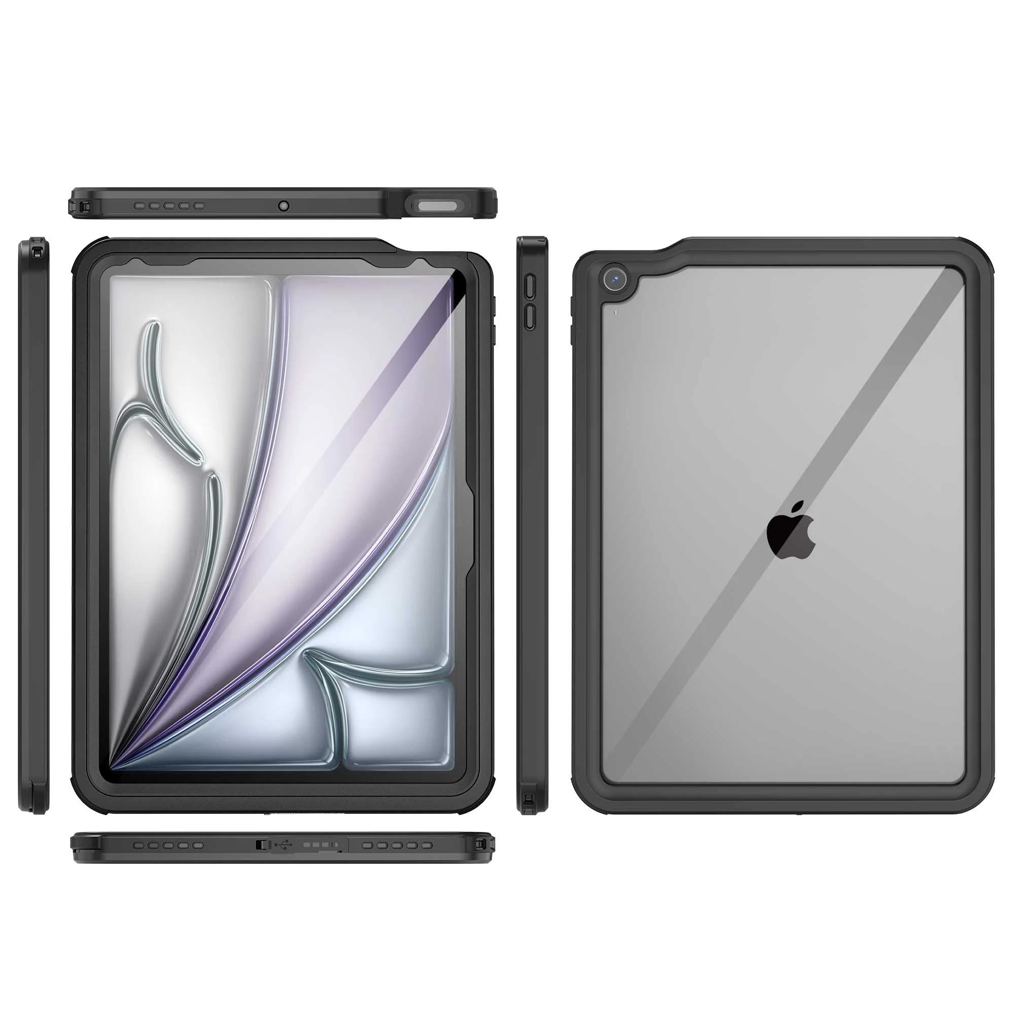 Apple iPad Air 11-inch M2/M3/M4 (2024/2025/2026) Shellbox B Series Waterproof Heavy Duty Lifeproof Style Case