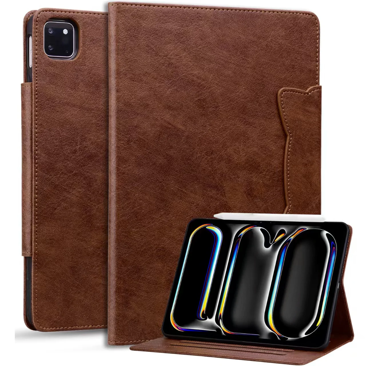 Apple iPad Pro 11-inch M4/M5 (2024/2025) Business Retro Matte Leather Protective Case - Image 4