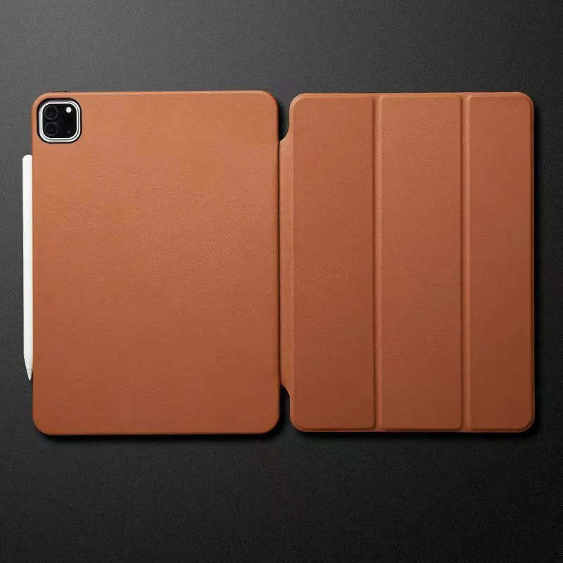 Apple iPad Air 13-inch M2/M3/M4 (2024/2025/2026) Genuine Leather Full-protection Shockproof Case - Image 21