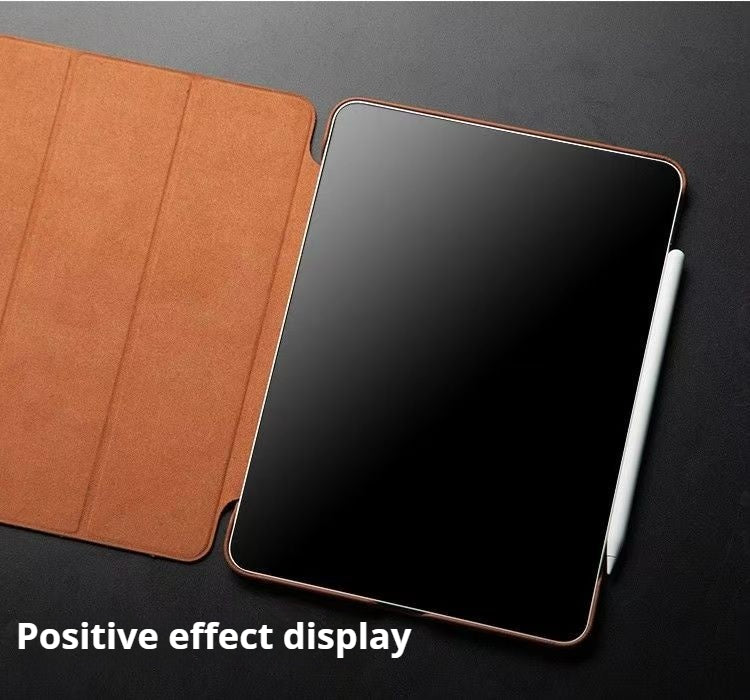 Apple iPad Air 13-inch M2/M3/M4 (2024/2025/2026) Genuine Leather Full-protection Shockproof Case - Image 9