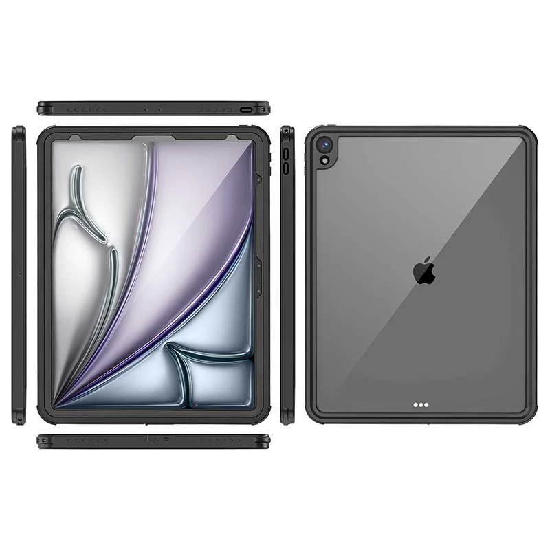 Apple iPad Air 13-inch M2/M3/M4 (2024/2025/2026) - Shellbox Waterproof Heavy Duty Lifeproof Style Case
