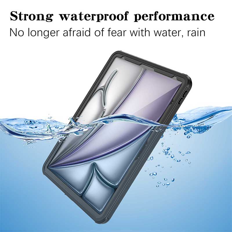 Apple iPad Air 13-inch M2/M3/M4 (2024/2025/2026) - Shellbox Waterproof Heavy Duty Lifeproof Style Case - Image 4