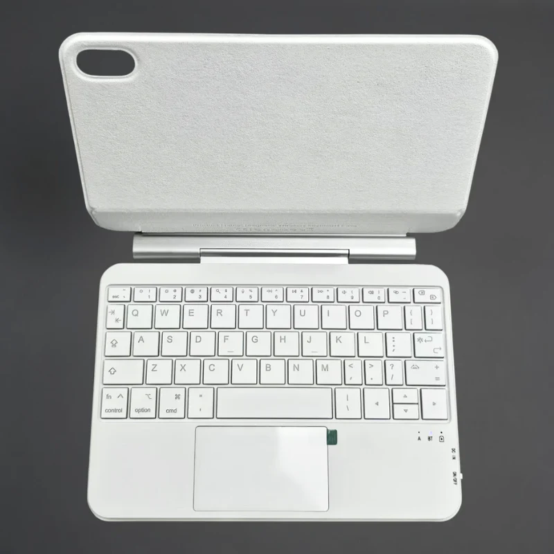 Apple iPad Mini 8.3'' 6/7th Gen (2021/2024) - Easy-Set Floating Cantilever Stand Precision Multi-Touch Trackpad Smart Wireless Keyboard Case With Backlit Keys - Image 12