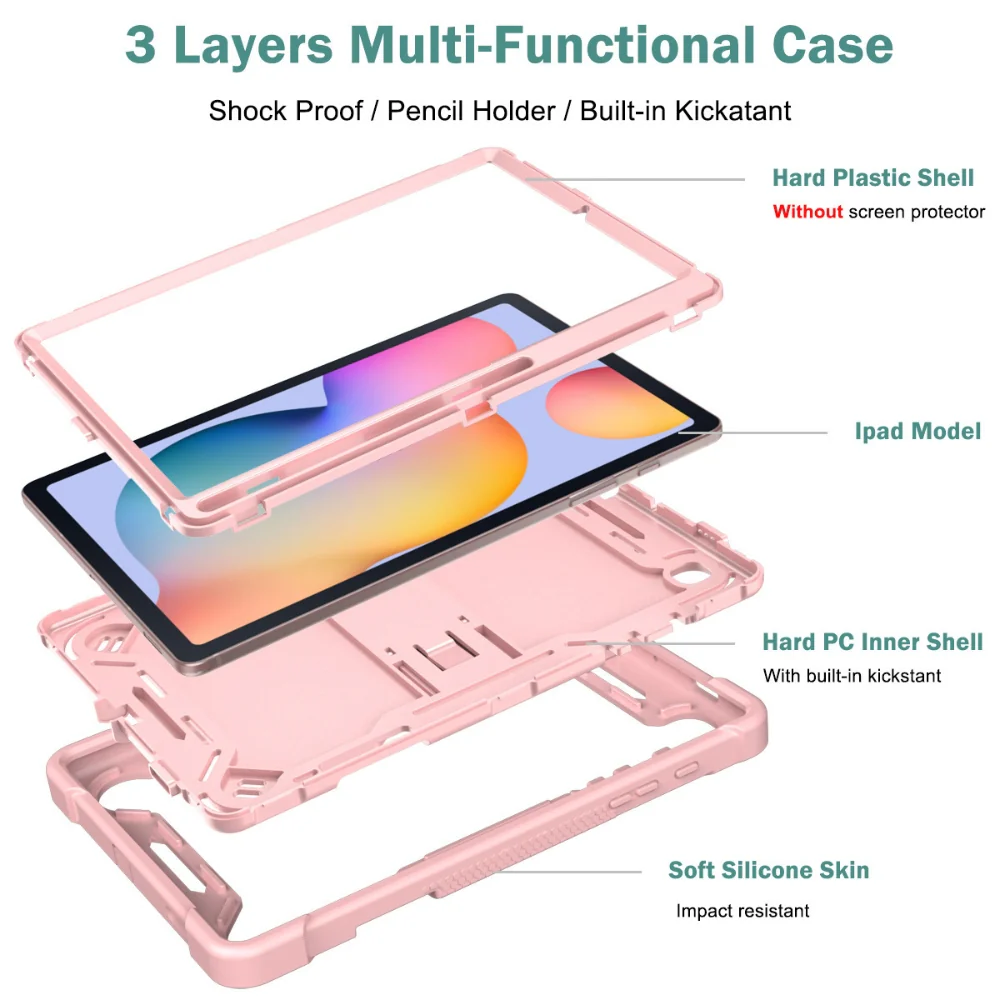 Apple iPad Pro 13-inch M4/M5 (2024/2025) - PC + Silicone 360 Degree Full Body Protective Stand Case - Image 7
