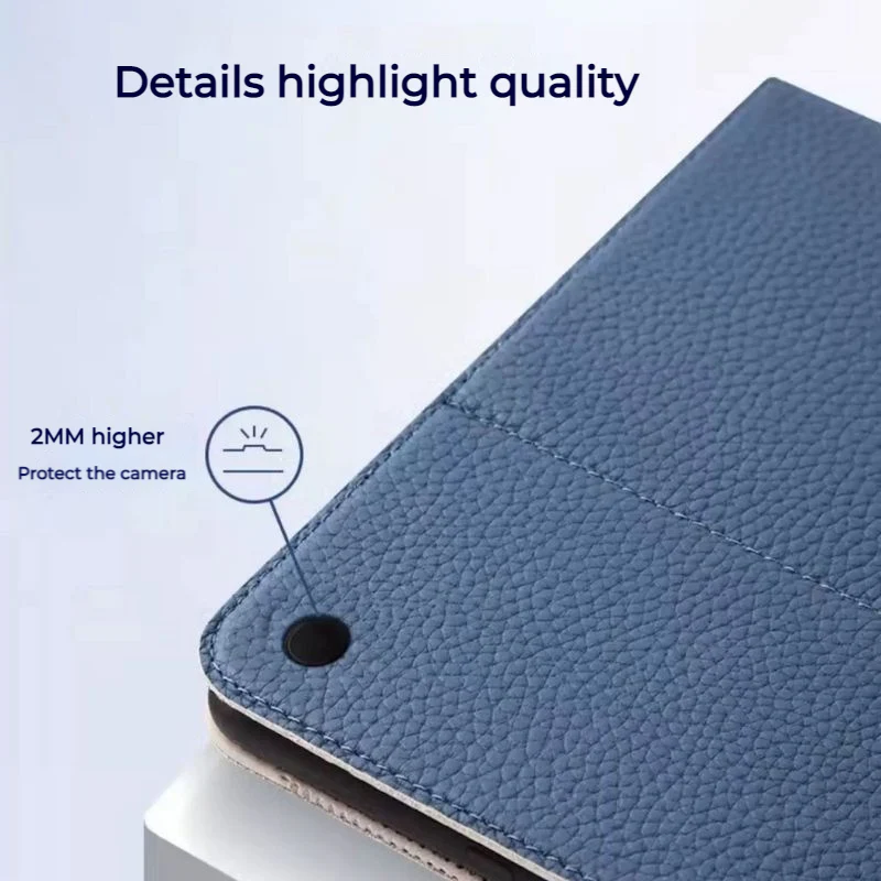 Apple iPad Pro 12.9-inch 3rd/4/5/6th Gen (2018/2020/2021/2022) Smart Genuine Leather Shockproof Flip Cover Case - Image 6