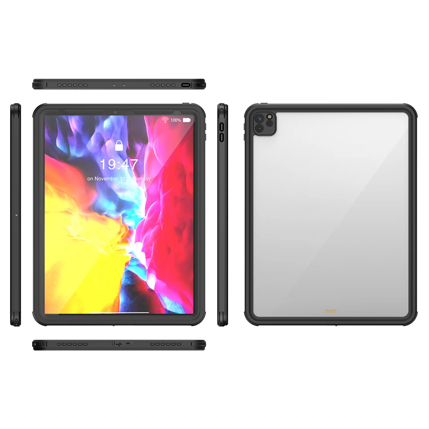 Apple iPad Pro 12.9-inch 4th Gen (2020) Shellbox Waterproof Heavy Duty Lifeproof Style Case - Image 6
