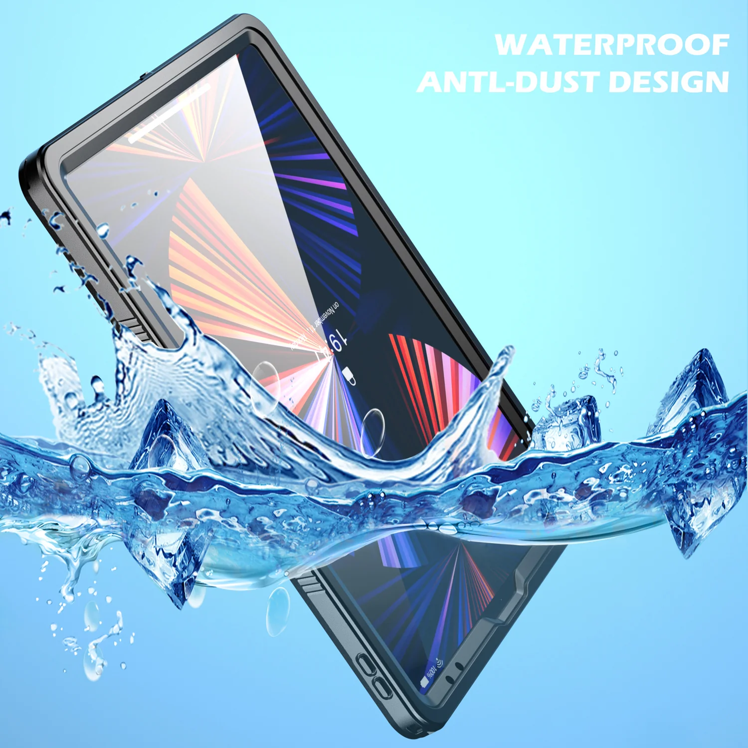Apple iPad Pro 12.9-inch 5/6th Gen (2021/2022) Shellbox Waterproof Heavy Duty Lifeproof Style Case - Image 6