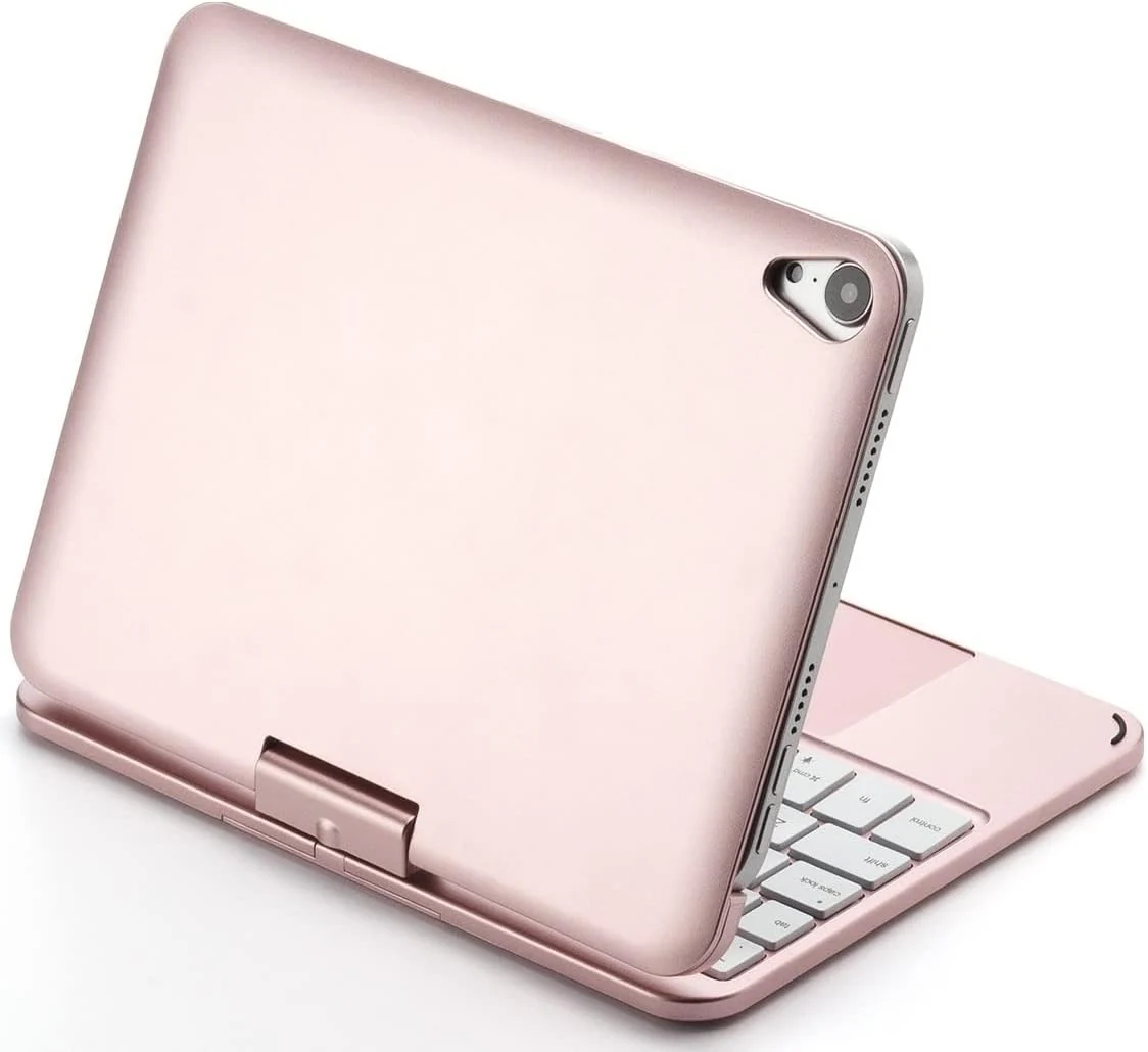 Apple iPad Mini 6/7 8.3'' 6/7th Gen (2021/2024) 360° Rotating Wireless Touchpad Keyboard Flip Cover Case - Image 5