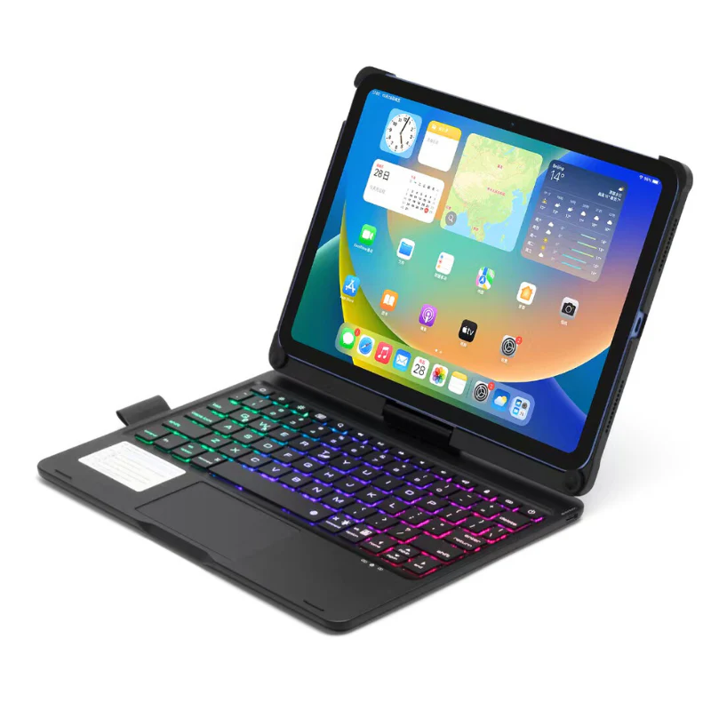 Apple iPad Pro 12.9-inch 3rd/4/5/6th Gen & Air 13" M2/M3/M4 360° Rotating Wireless Touchpad Keyboard Flip Cover Case - Image 2