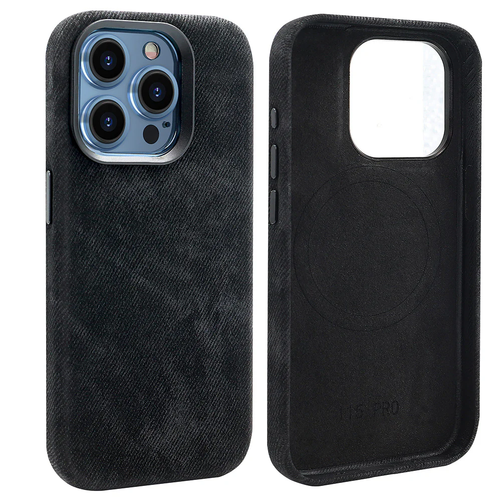 Apple iPhone 16/Plus/Pro/Pro Max Fibrous Leather Velvet Texture Shockproof Protective Case - Image 10