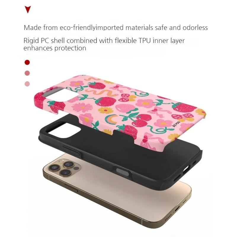 Apple iPhone 17/Air/Pro/Max - Cherry Double-Layer Shockproof Case - Image 6