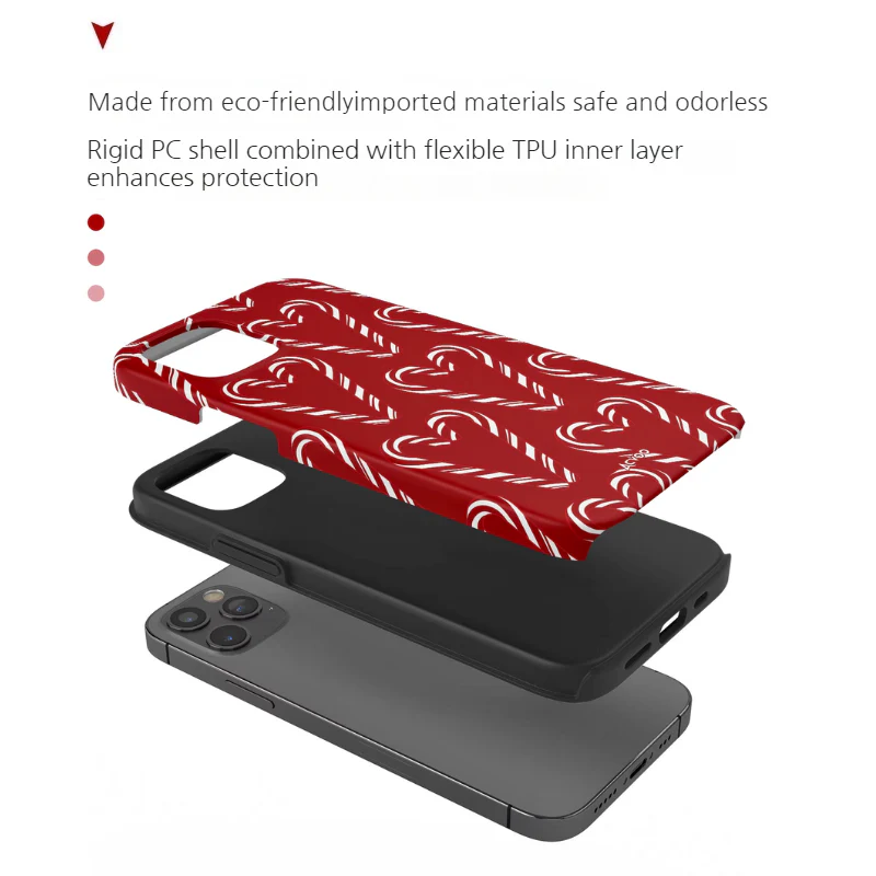 Apple iPhone 17/Air/Pro/Max - Christmas Candy Full-Body Shockproof Case - Image 5