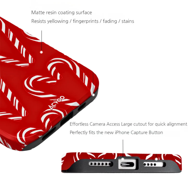 Apple iPhone 17/Air/Pro/Max - Christmas Candy Full-Body Shockproof Case - Image 8