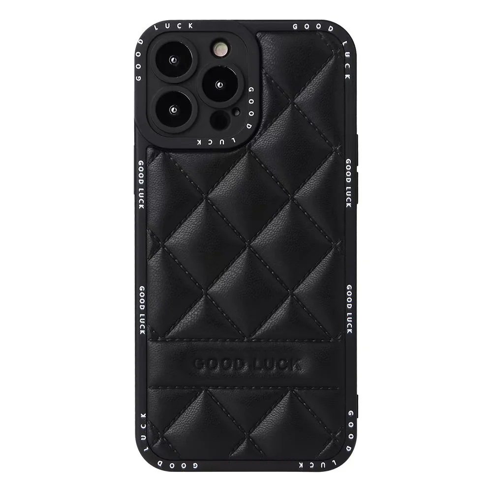Apple iPhone 15/Pro/Pro Max/Plus Diamond Pattern Full-Body Shockproof Leather case - Image 11