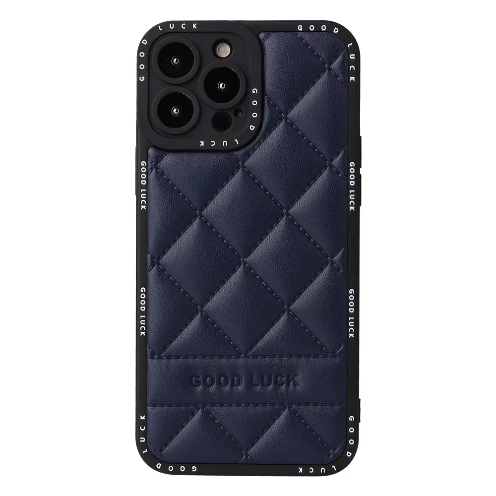 Apple iPhone 15/Pro/Pro Max/Plus Diamond Pattern Full-Body Shockproof Leather case - Image 14