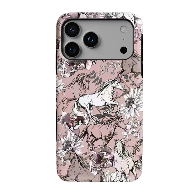 Apple iPhone 15/Pro/Pro Max/Plus - Retro Mustang Creative Shockproof Phone Case