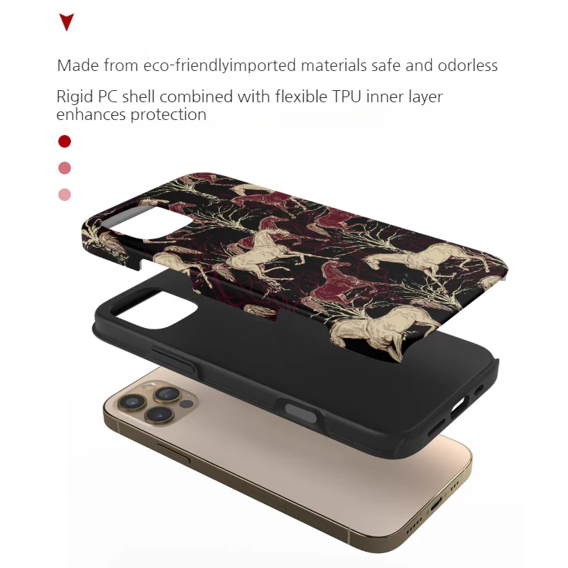 Apple iPhone 15/Pro/Pro Max/Plus - Retro Mustang Creative Shockproof Phone Case - Image 9